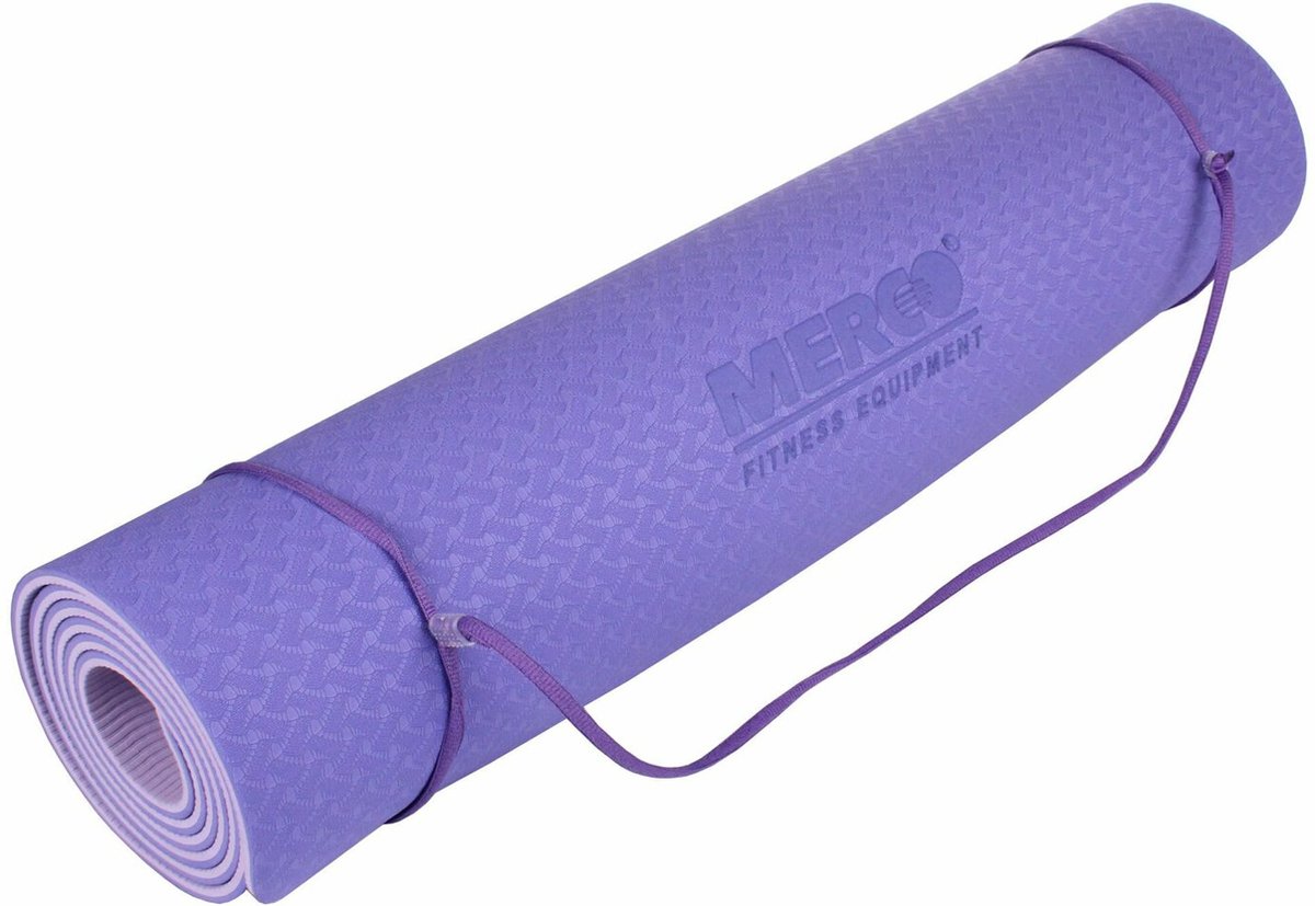 Merco - Yoga TPE-6 Double Mat Sports Pad Violet-violet - Yogamat