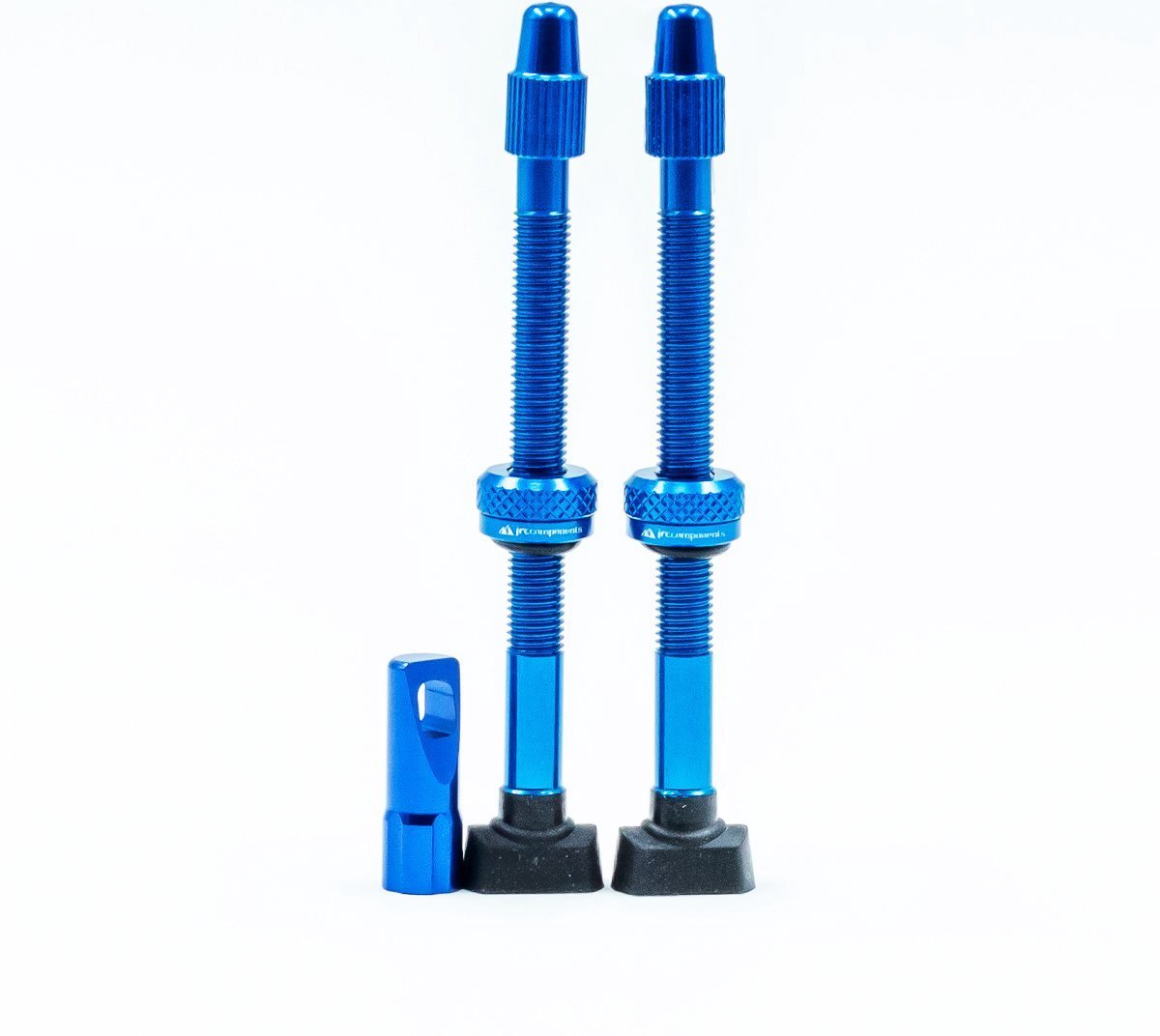 JRC-Components Aluminium Tubeless Valve Kit | 68mm Blue