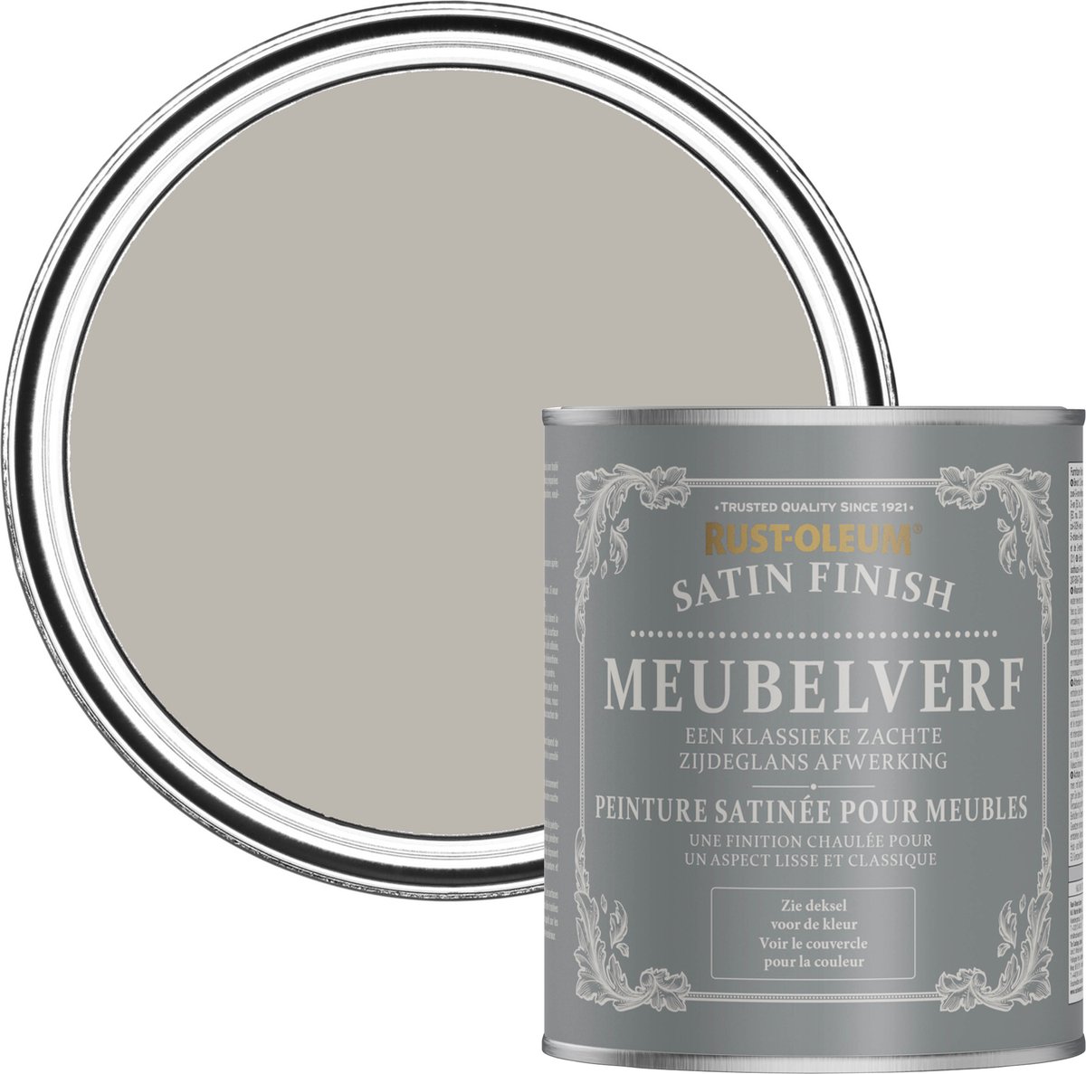 Rust-Oleum Donkergrijs Meubelverf Zijdeglans - Gorthleck Steen 750ml
