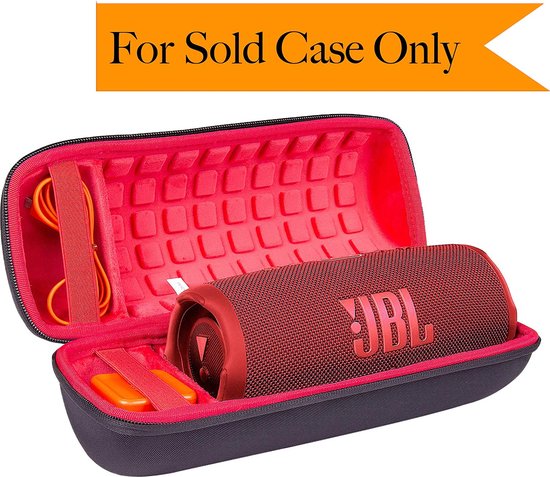 Hard Travel Protection Case Case Cover geschikt voor JBL Charge 4 / JBL Charge 5 draagbare Bluetooth luidspreker (Black Case / Binnen Red) Let op: alleen de beschermhoes van Merkloos — afbeelding 2