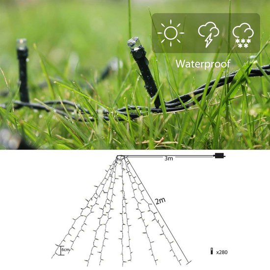Kerstboomverlichting met 16 kaarslampen outdoor