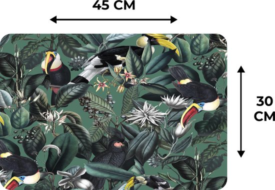 Set de table - Fleurs - Vogel- Collage - 45x30 cm - 6 pièces