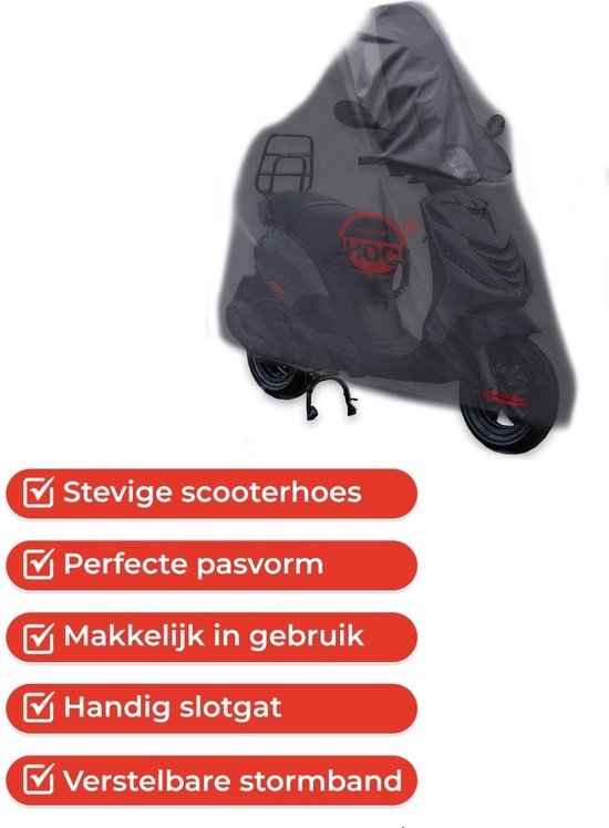 Piaggio Zip met scherm COVER UP HOC Scooterhoes stofvrij / ademend / waterafstotend Red Label van Piaggio — afbeelding 3