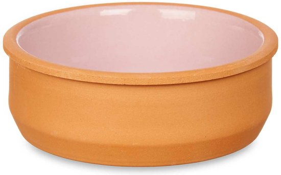 La Dehesa - Set 6x tapas/creme brulee schaaltjes terracotta/roze 12cm