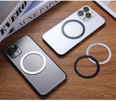 Universele MagSafe Magneet Platen (wit) (1 stuk) - Voor Draadloze Opladers - Magneet Sticker Kunststof Ring voor Telefoonhouders en MagSafe Accessoires - Geschikt voor alle Telefoons en Hoesjes