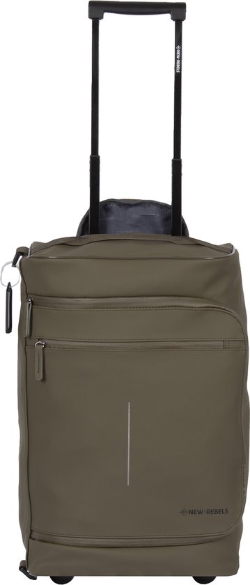 New Rebels Handbagage / Trolley / Reiskoffer - 50 x 32 x 18 cm - Harper - Groen