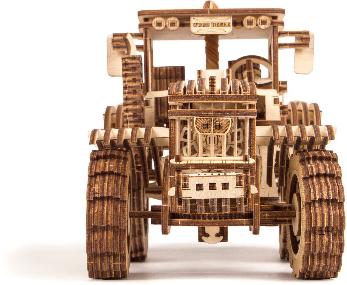 Wood Trick – Modelbouw 3D houten puzzel – Tractor (WDTK006) – 401 stuks - Geen lijm noch verf nodig! — afbeelding 16