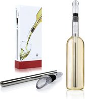 New Age Devi - Luxe Wijnkoeler Stick - Wijn Koeler Staaf - Wijn Fles Koeler - Wijnschenker - Wijnstopper - Wine Chiller - Champagne Koeler - Koelstaaf voor wijn