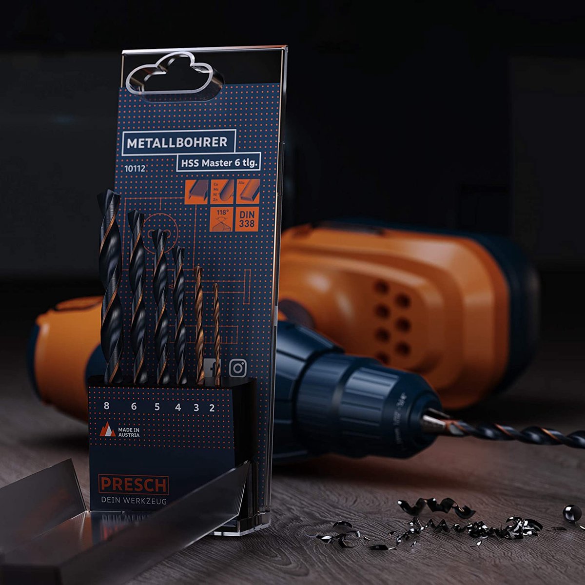 10 Forets Hélicoïdaux HSS-R 2.2mm Pour Métaux - Neufs, Fabriqués En Allemagne, Marque MaKu7
