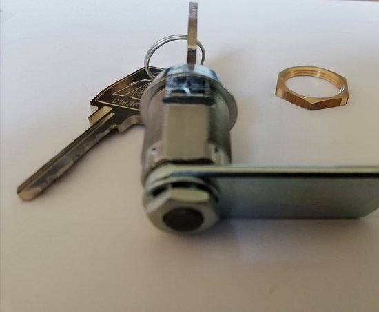 luckaide Brievenbusslot 4 sleutels, brievenbusslot 16 mm, brievenbus slot met 5 verschillende slotplaten, 18 mm kastslot, hefboomslot voor kastdeuren, brievenbussen, meubels gebruikt