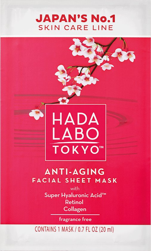 Hada Labo Tokyo™ Gezichtsmasker anti aging. 4 Sheet masks