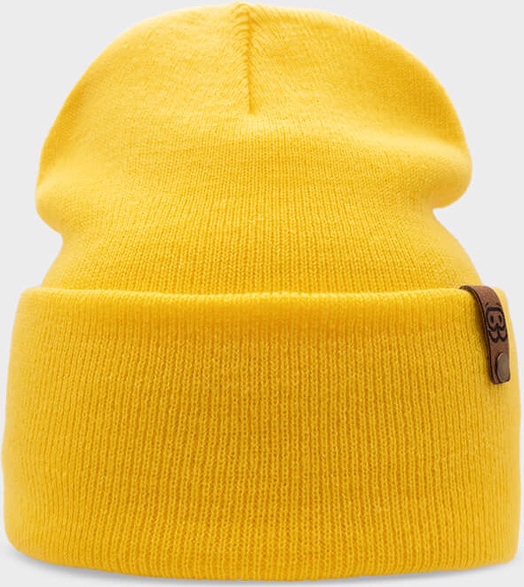 Goggleface - Classic Color Beanie | Yellow - muts - geel