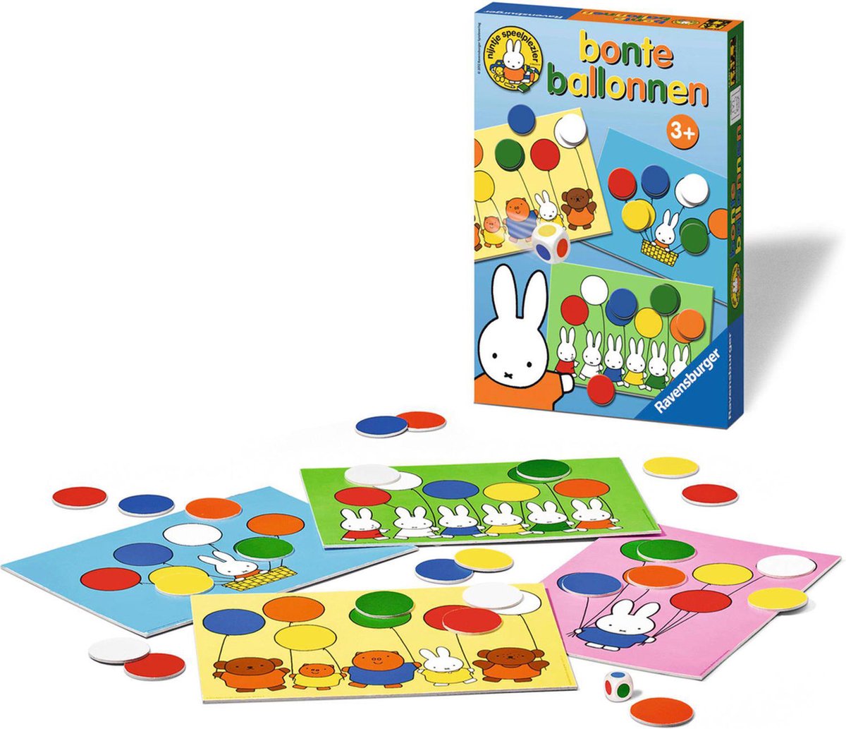 Nijntje Speelgoed Ravensburger Nijntje Bonte Ballonnen Kleuren nijntje-speelgoed-ravensburger-nijntje-bonte-ballonnen-kleuren