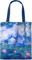 Luxe katoenen tas, gevoerd, Monet, Waterlelies