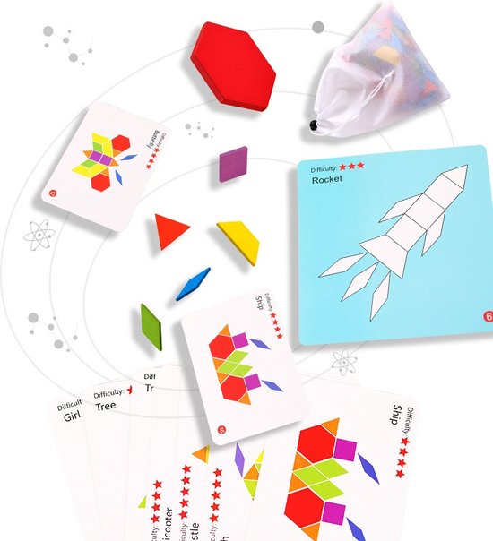 Puzzle de Formas Geométricas de Madera - Juguete Montessori para el
