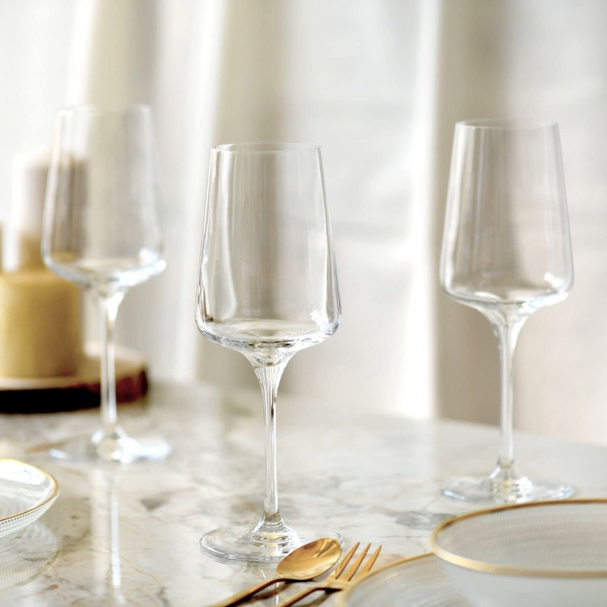 KROSNO | Wijnglazen voor witte en mousserende wijn | Set van 6 stuks - 400 ml | Elegant, Crystal Glass, Loodvrij glas | Perfect voor thuis, restaurant en feesten | Kunnen worden gewassen in de vaatwasser – foto 5
