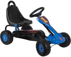 Eddy Toys Skelter - Go Kart met Handrem voor max. 35 KG - Speelgoed Buiten - Speelgoed 3 Jaar - Blauw