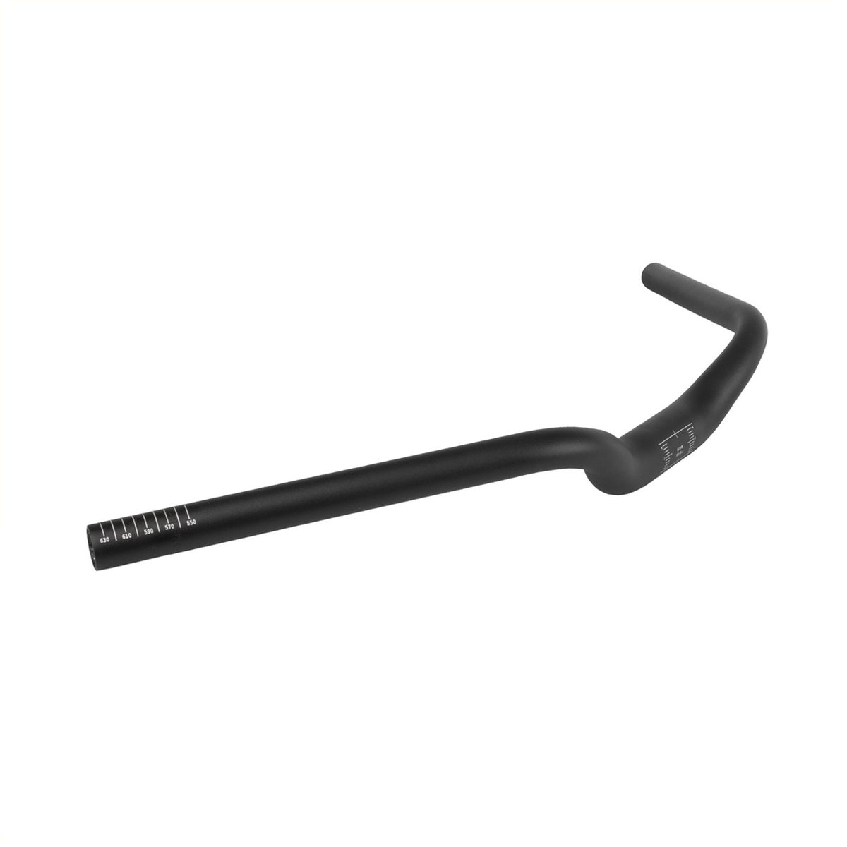 M-Wave Stads- en trekkingstuur - Ergonomisch ontwerp - 640 mm - Zwart - Aluminium - 31.8 mm klemming