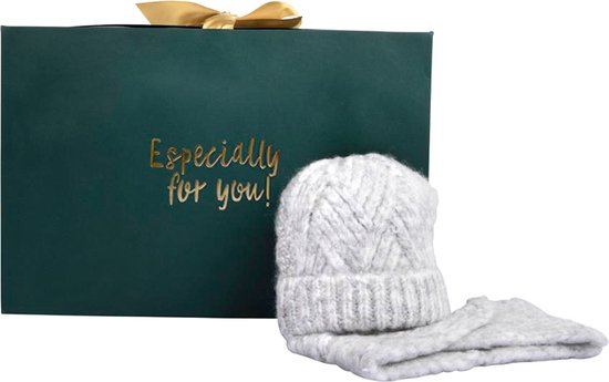 Giftbox Cozy Girls Baby Beanie and Col