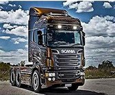 Diamond Painting Volwassenen - Vrachtwagen - CE kwaliteit - 50x40 cm - Vierkante steentjes - Compleet Hobbypakket - Volledig te beplakken