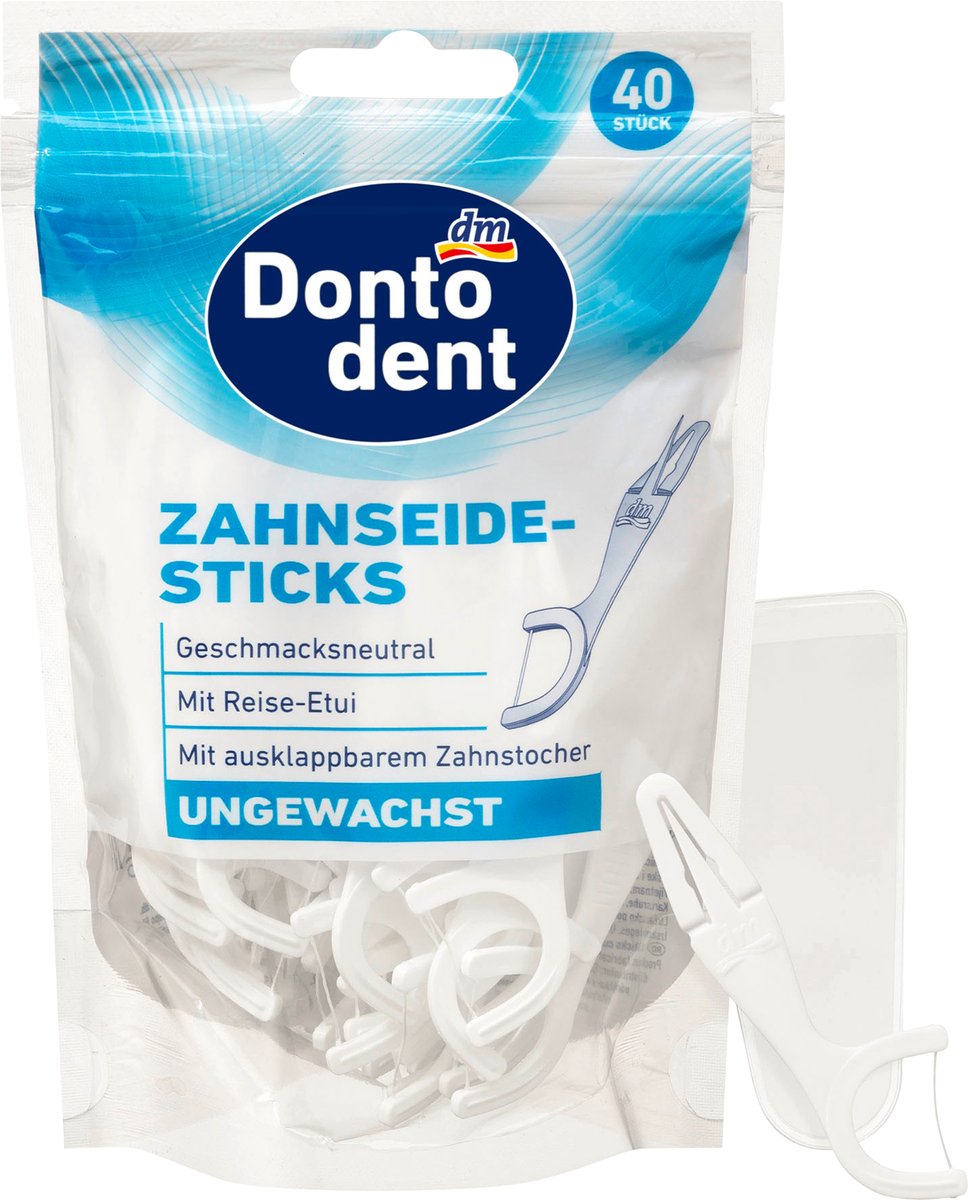 Dontodent Flosser met etui, 40 stuks