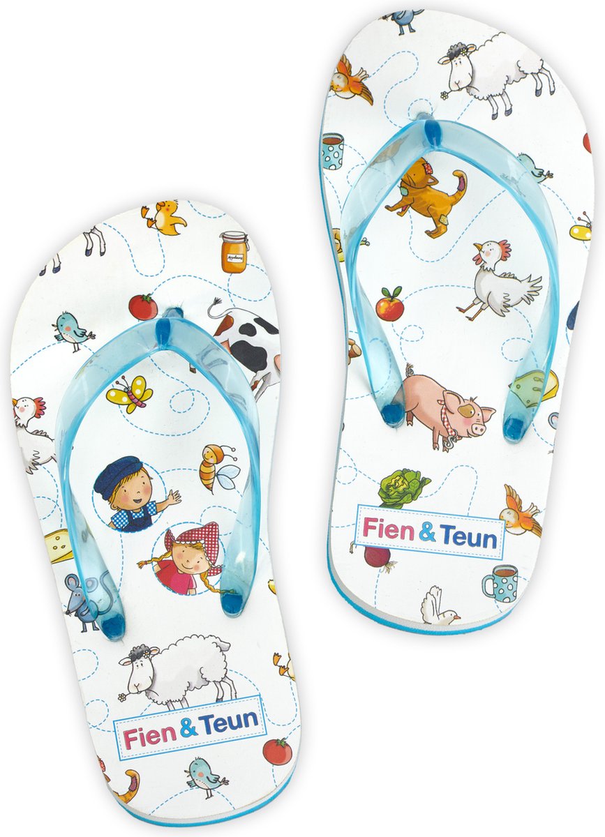 Fien & Teun - Slippers - Blauw