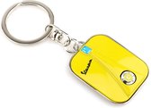 Luxe Vespa sleutelhanger - Hoogwaardig Roestvrij Staal (RVS) - Sunny Yellow - Metalen Keychain - Piaggio - LX50 Primavera Sprint LXV 2T 4T 150 150S 946
