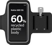 Arara Armband Geschikt voor Nokia G60 5G sportarmband - hardloopband - Sportband hoesje - zwart