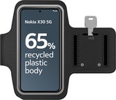 Arara Armband Geschikt voor Nokia X30 sportarmband - hardloopband - Sportband hoesje - zwart