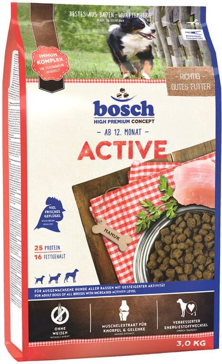 Bosch bosch Tiernahrung Active 3 kg Adult Kip