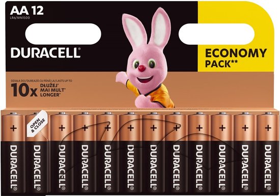 Duracell AA Alkaline - Batterij - 1,5 V - 12 stuks