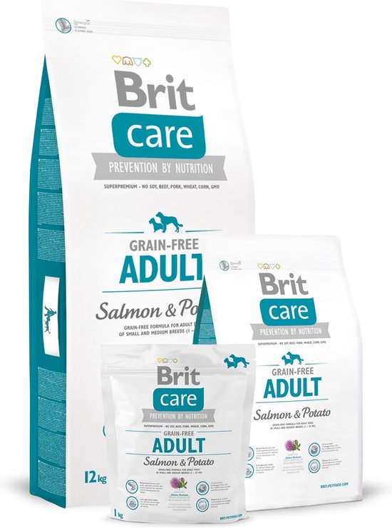 Brit Care Grain Free Adult Salmon & Potato 12 kg - Hond