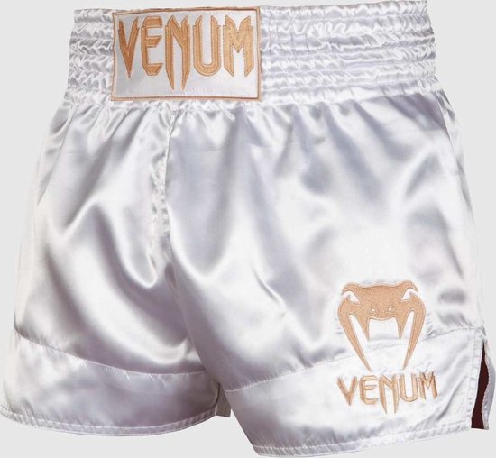 Venum Muay Thai Kickboxing Pantalon Classic Wit/ Or