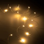 Eclairage LED de Noël - Ultra fin - Blanc chaud - 5 mètres - Sur piles