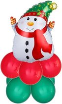 Balloonworld Kerst Ballonnen - Kerstversiering - XXL set van 10 - Sneeuwpop
