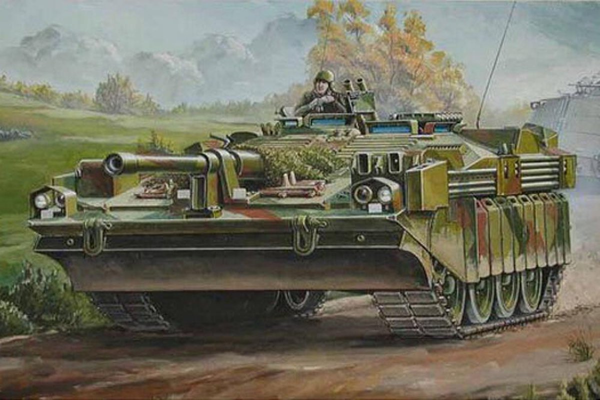 Trumpeter 00310 Strv 103C S-Tank - Zweedse Hoofdgevechtstank - 1:35 Modelbouwkit
