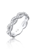 Elli Ring pour femme Mesdames Infinity Love Sparkling avec cristaux en Argent sterling 925