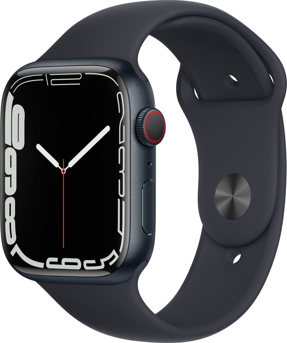 Apple Watch Series 7 Sporthorloge 45 mm 4G GPS Zwart - Product - €229,00