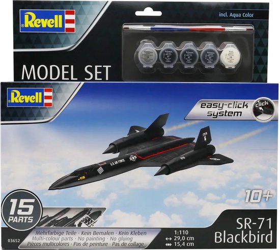 Maquette ITALERI SR-71 Blackbird With Drone – Échelle 1/72 – À Assembler Et Peindre – Neuf