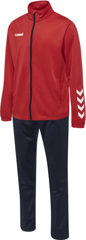 Hummel Promo Poly Suit - Trainingspakken - rood - Unisex