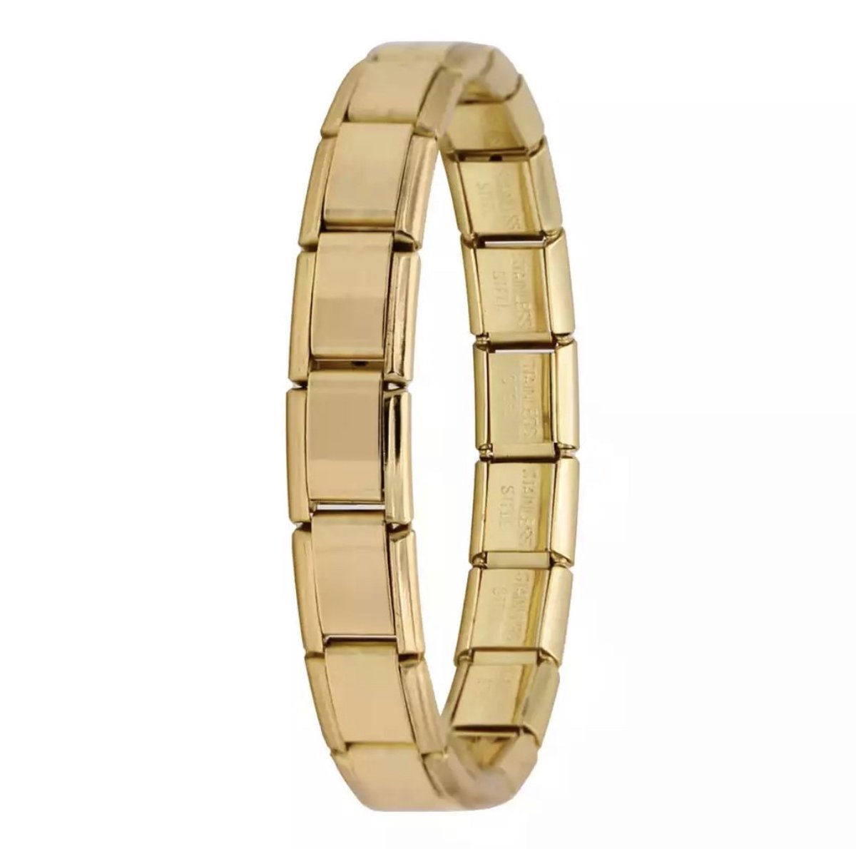 Elegante Gepolijste Armband | Goud kleurig | Armband Mannen | Armband Dames | Armband Heren | Armbandjes Dames | Cadeau voor Man | Vaderdag | Vaderdag Cadeau | Valentijn | Valentijnscadeau