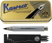 Kaweco - Cadeauset - SKETCH vulpotlood - 5.6 - Chrome Mat - Vintage Bewaarblikje - Vullingen Zwart