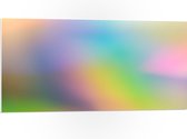 WallClassics - PVC Schuimplaat - Vervaagde Pastelkleuren - 100x50 cm Foto op PVC Schuimplaat (Met Ophangsysteem)