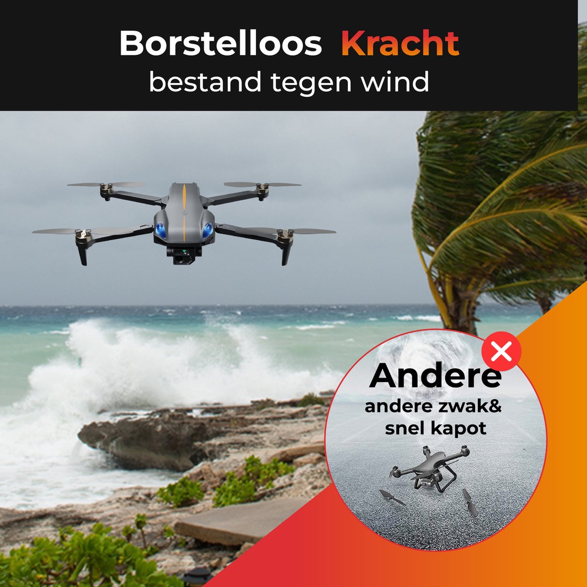 4K Drone met Camera - Opvouwbare Quadcopter voor Volwassenen