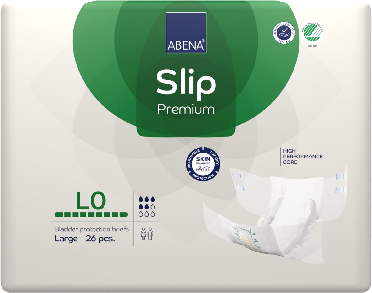 Goedkoopste ABENA Incontinentie Slip Premium L0 - Eendelig Verband ter Bescherming van Zwaar Urineverlies en (Dunne) Ontlasting - Perfecte Aansluiting door Flexibele Sluitstrips - 26 Stuks