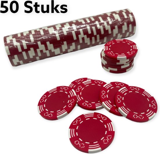 Jeton de poker Pegasi 11,5g rouge - 25pcs. - Jetons de Poker Texas