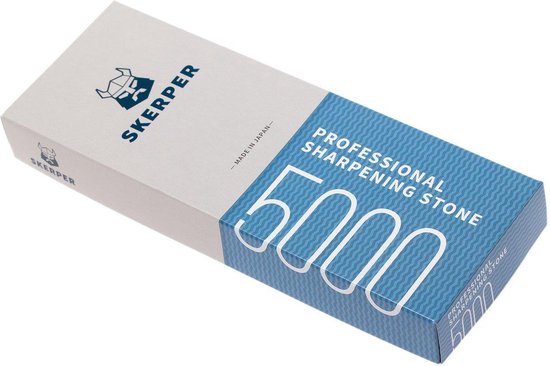 Boîte avec pierre à aiguiser Skerper, 'PROFESSIONAL SHARPENING STONE 5000'.