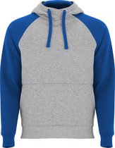 Tweekleurige hoodie 'Badet' Kobaltblauw/Grijs Merk Roly Maat M