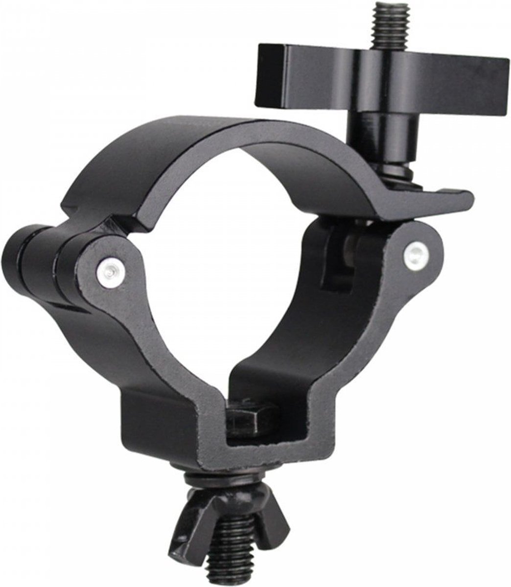 BeamZ BC50B-100N slimline aluminium half coupler tot max. 100kg - Zwart