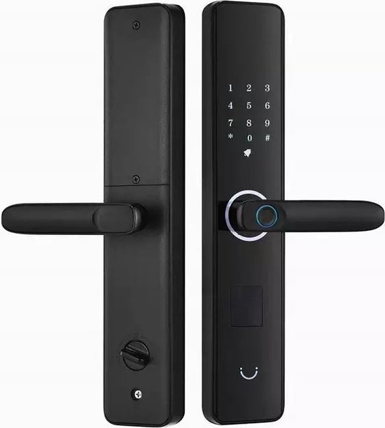 Mechanisch Digitaal Deurslot Met Holdback - Satijn Nickel